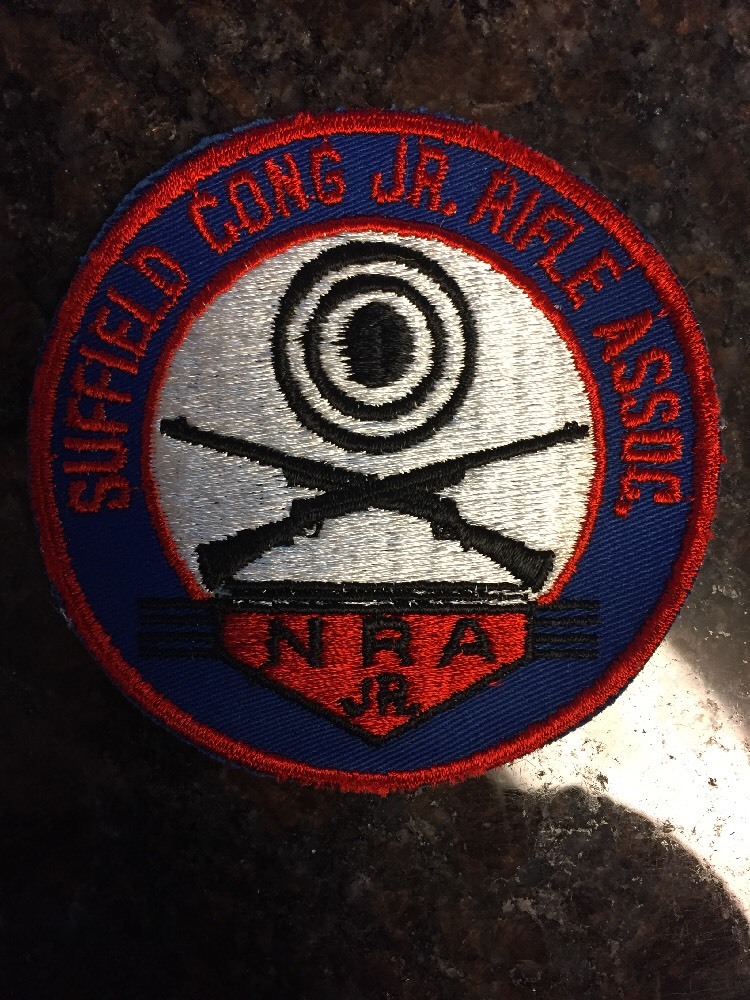 Vintage Suffield Congregation Junior Rifle Association NRA 4" Embroidered Patch
