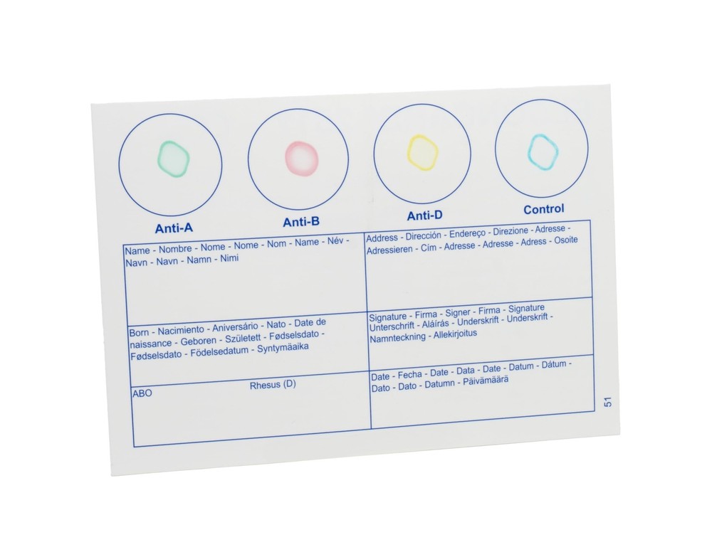 Quick & Accurate Blood Typing Kit Test Pack - Know Your Type