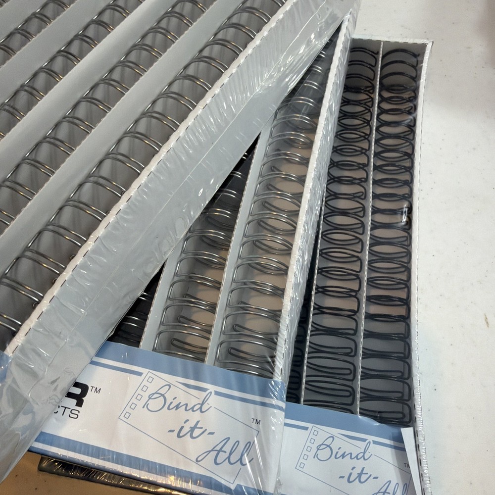 3 Boxes Zutter Bind It All Wires 1" (2) Silver 1 Black Unopened 18 Total