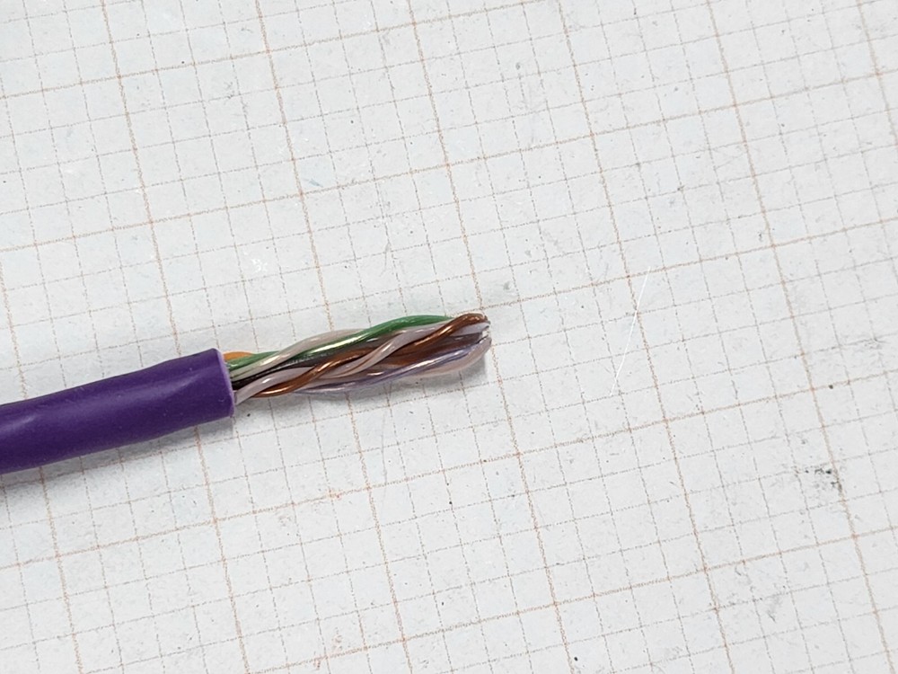 Commscope CS37P 23/4P Cat6 U/UTP WebTrak Plenum Network Cable CMP Violet /100ft