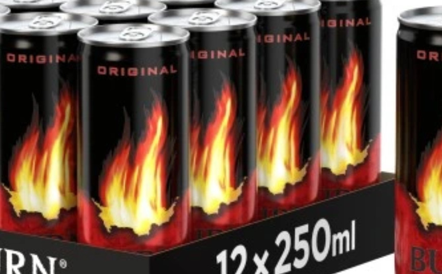 Burn Original Energy Drink from Poland 12 x 250ml Can Shipping with DHL from D