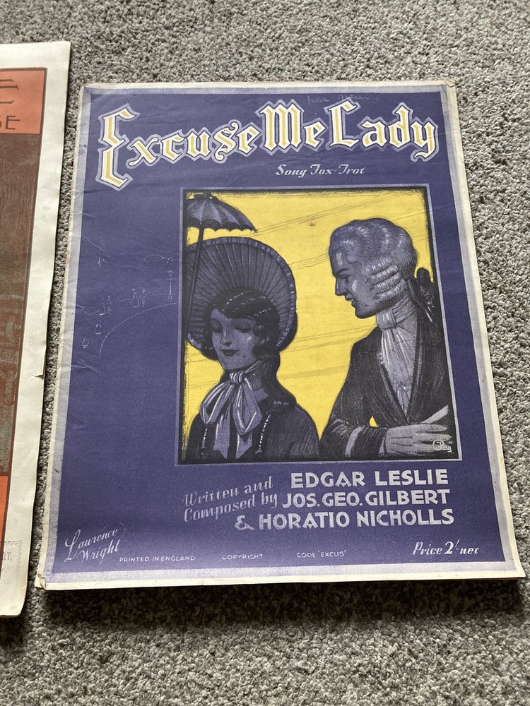 Vintage Sheet Music X3