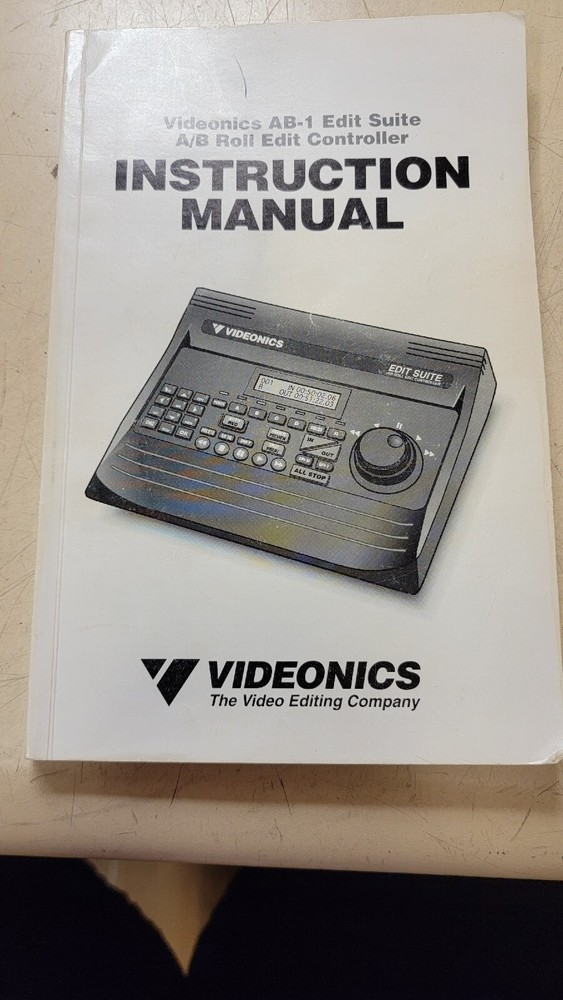 Videonics AB-1 Edit Suite A/B Roll Edit Controller w/ Power Supply, Manual, Box