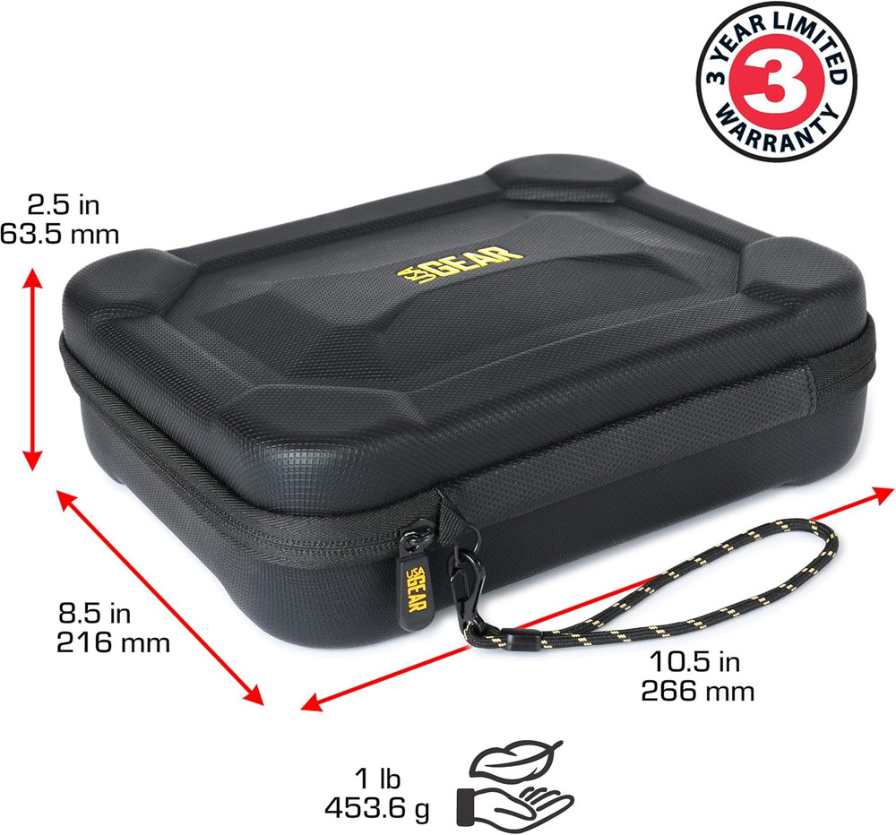 XL Semi Hard Shell Dart Case - Protective Case for 15 Piece Dart Set, Tips, Flig