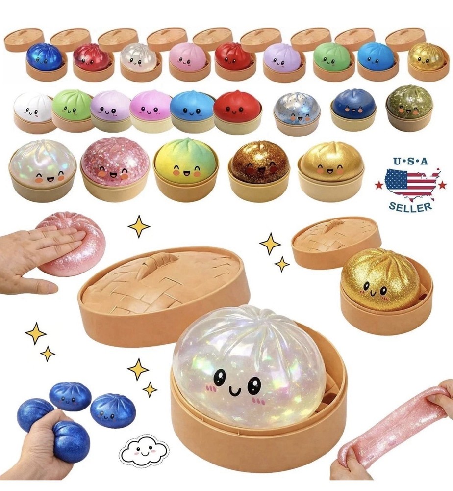 Squishy Dumpling Rainbow NEW Dumpling Five Below Type New Sealed Fidget Butter