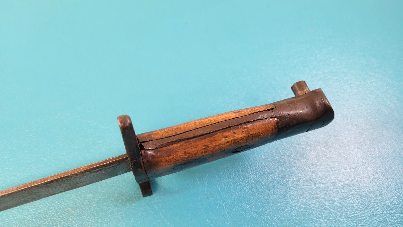 Late War WWII Japanese Type 30 Training Bayonet Pommel # 12 TR685