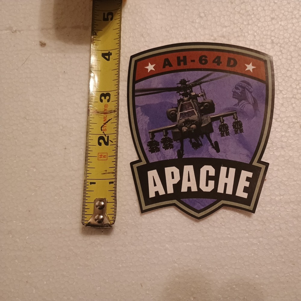 AH-64D Apache 4" Military Sticker