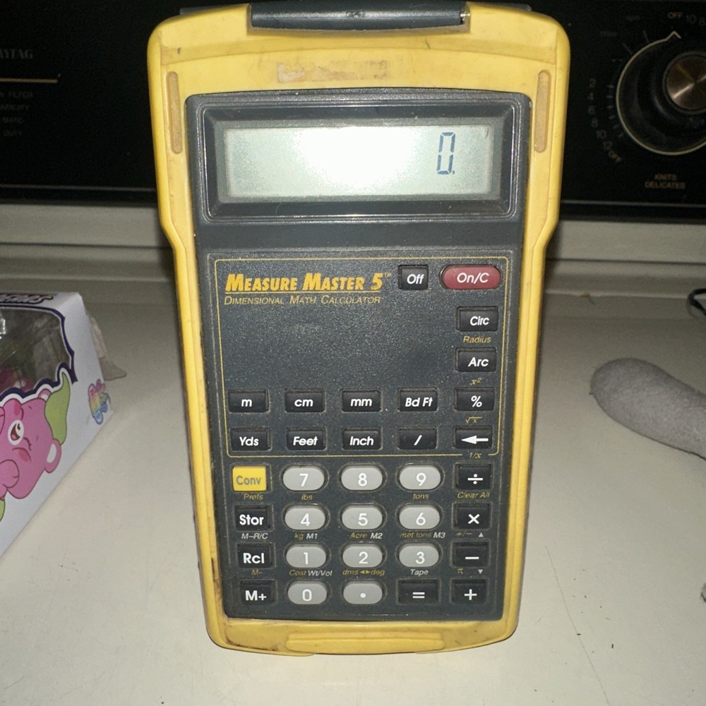 Measure Master 5 Model 4018 Dimensional Math Calculator Armadillo Gear TESTED