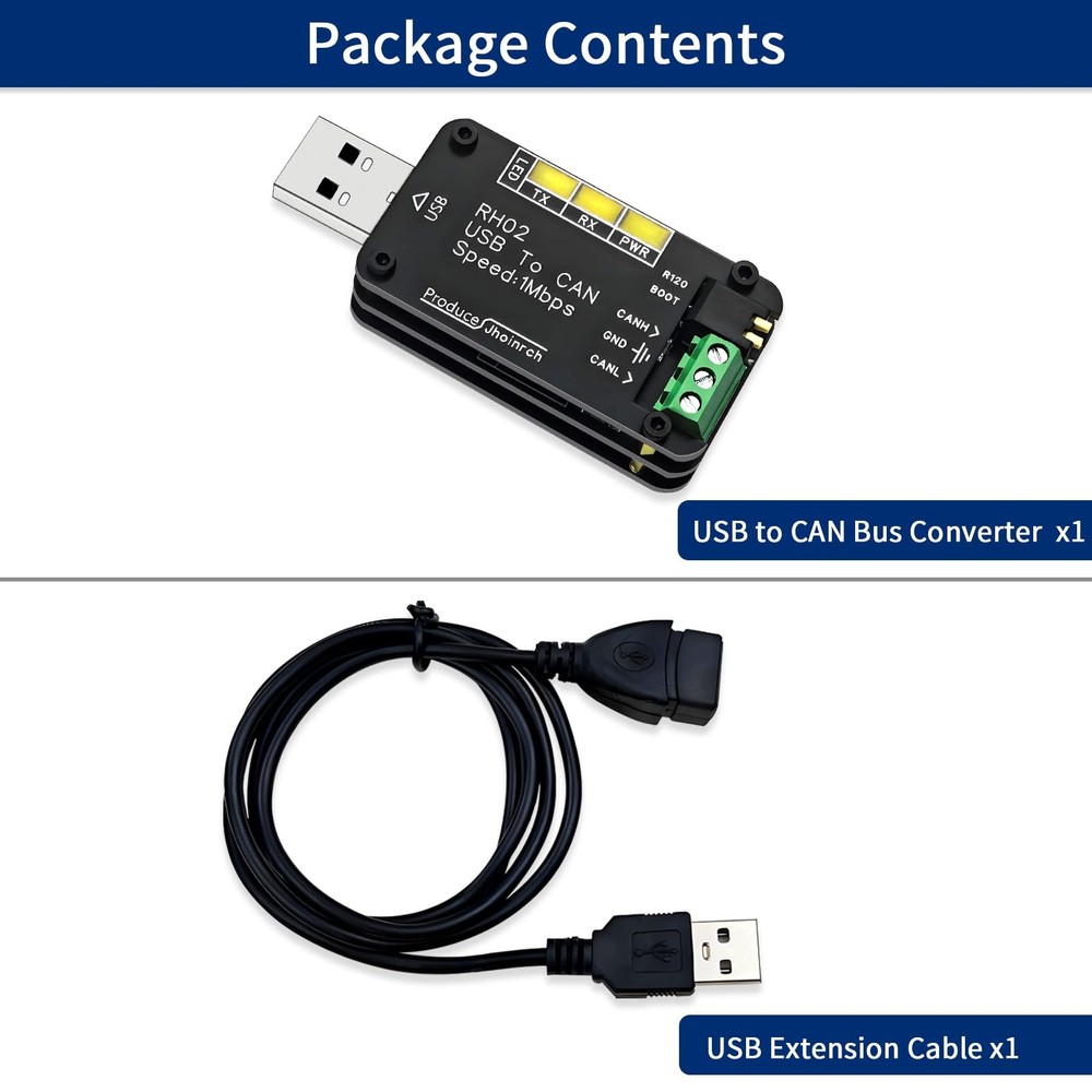 USB to CAN Bus Converter Base on Open-Source Hardware CANable Supports Multip...