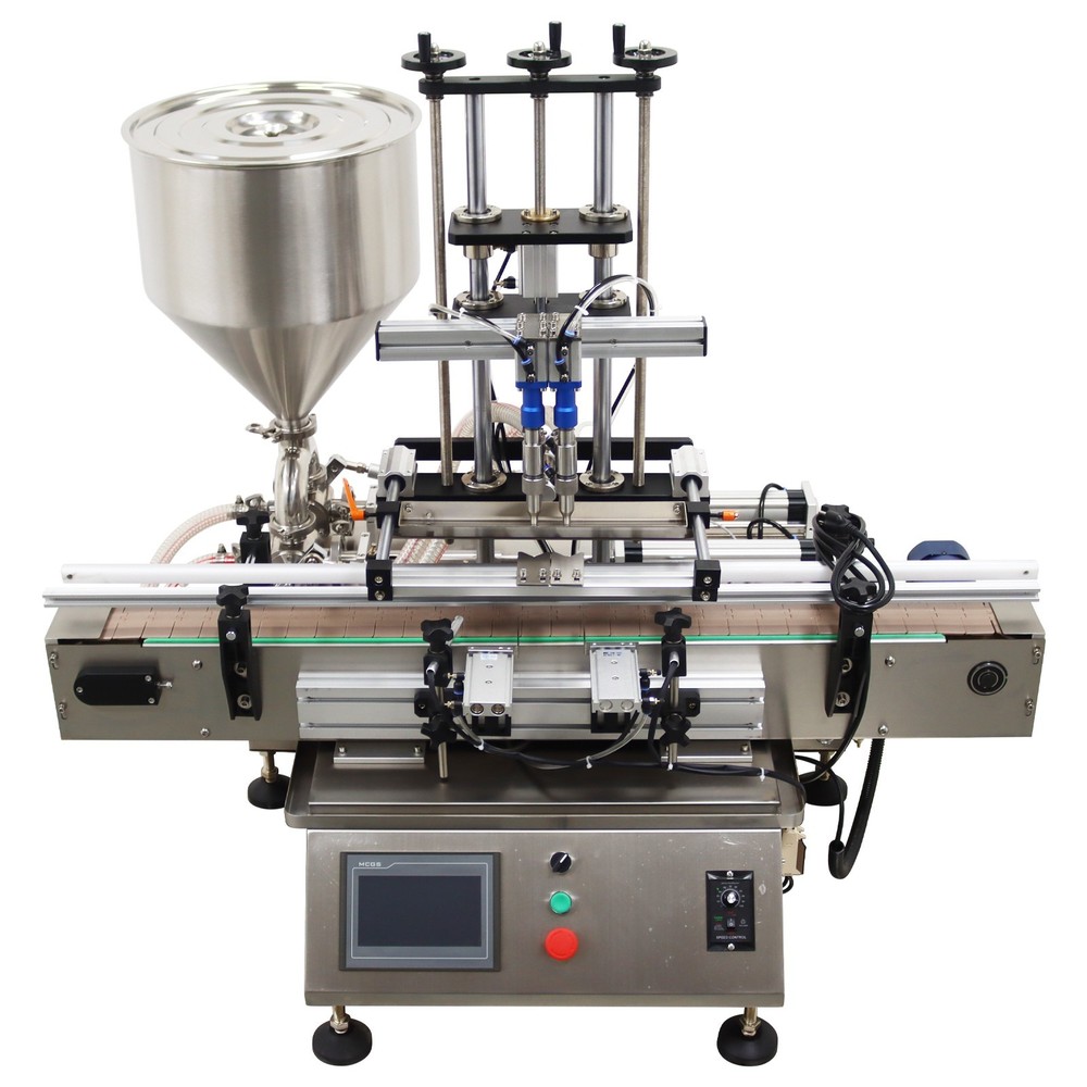 10-100ml Desktop Automatic Double Head Paste Filling Machine W/Control Display