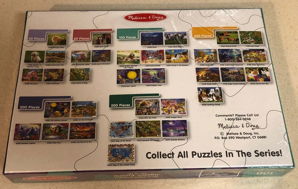 Melissa and Doug Moonlight Express Jigsaw Puzzle 14X19 Fully Interlocking Pieces