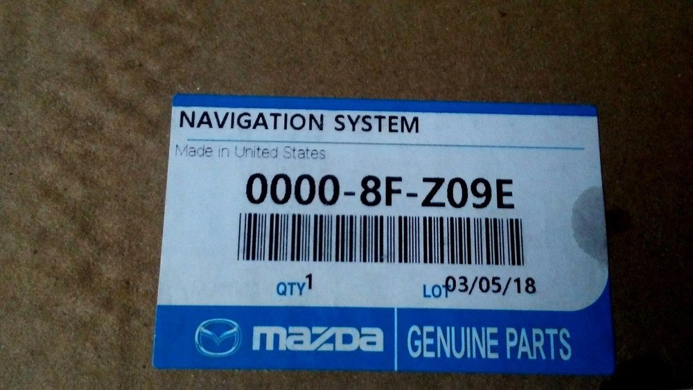 Genuine Mazda Navigation System 0000-8F-Z09E