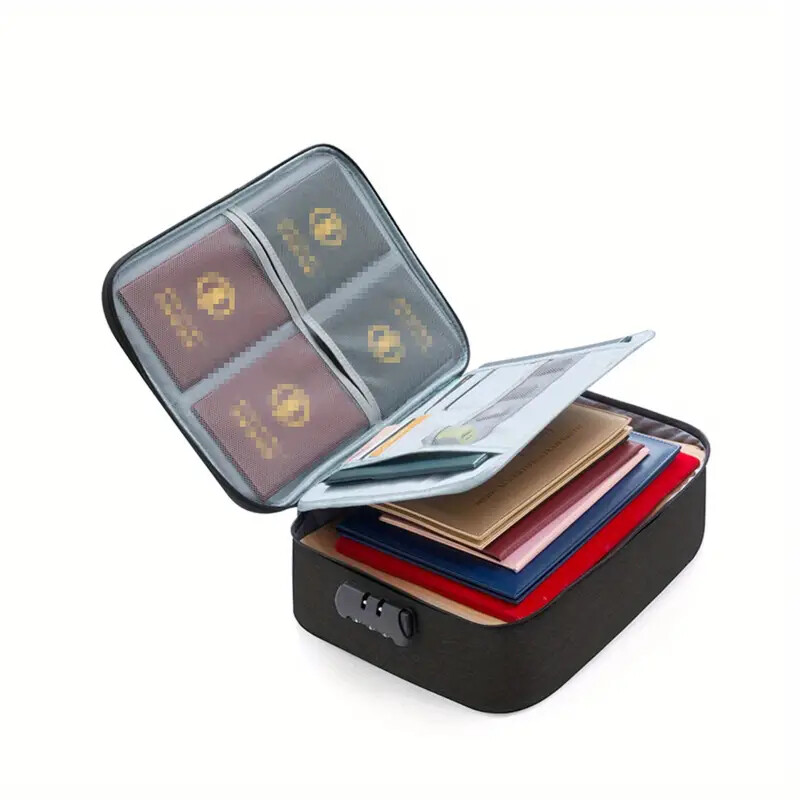 DocSafe Document Bag with Lock, 3-Layer File Organizer