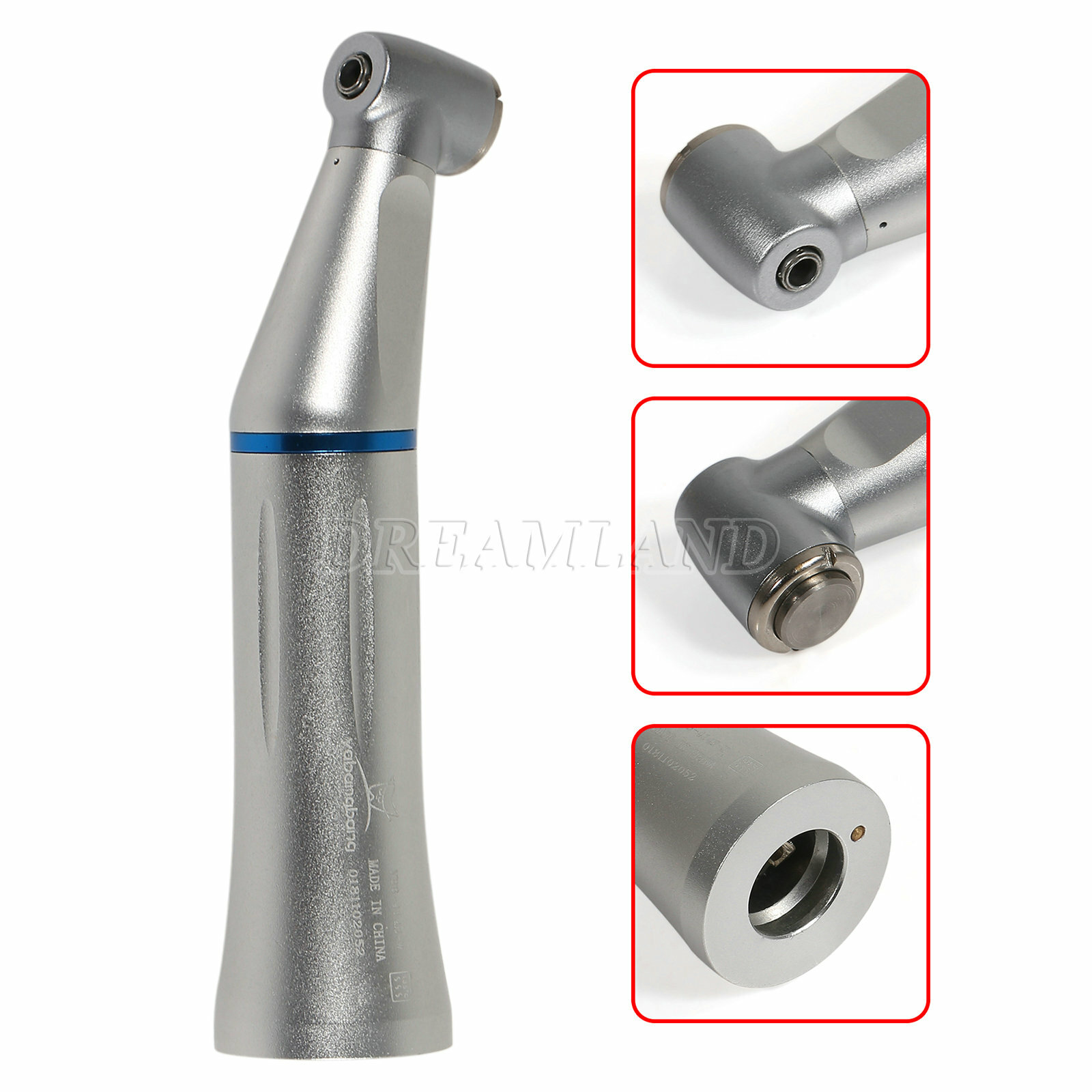 Dental Slow Low Speed Handpiece Push Contra Angle NSK Style Air Motor 4Holes