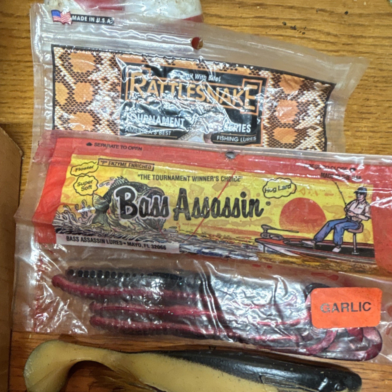 Bass Assassin, Rattlesnake Soft Plastics Mixed Lot. Freshwater Fishing Lures