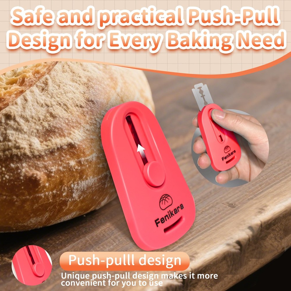 2PCS Upgraded Magnetic Sourdough Scoring Tool & Versatile Bread Scoring Tool-...