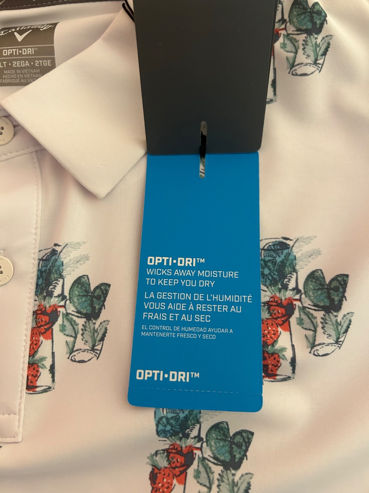 Callaway Stretch Golf Polo Shirt Bright White 2XLT Tall New