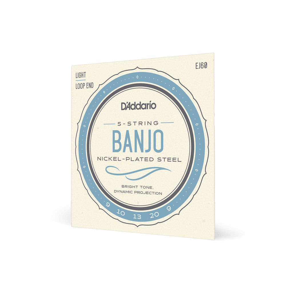 D'Addario EJ60 5-String Banjo Strings Set - Light .009 - .020 (J60)