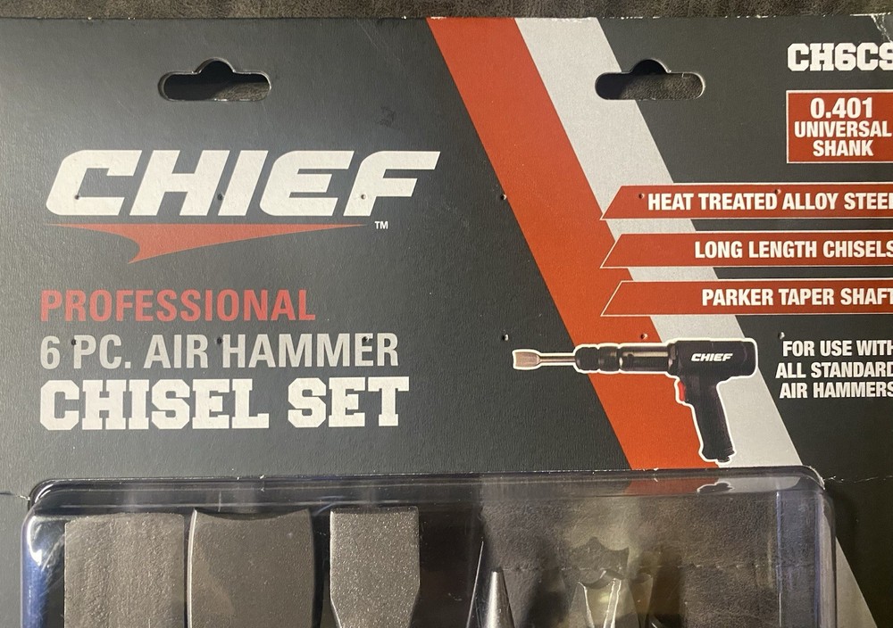 Chief Ch6cs 6 Pc Air Hammer Chisel Set