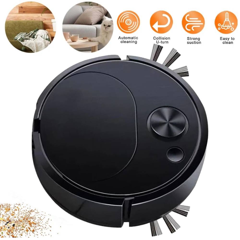 3 in 1 Automatic Robotic Vacuum Cleaner Low Noise Intelligent Sweeping Robot