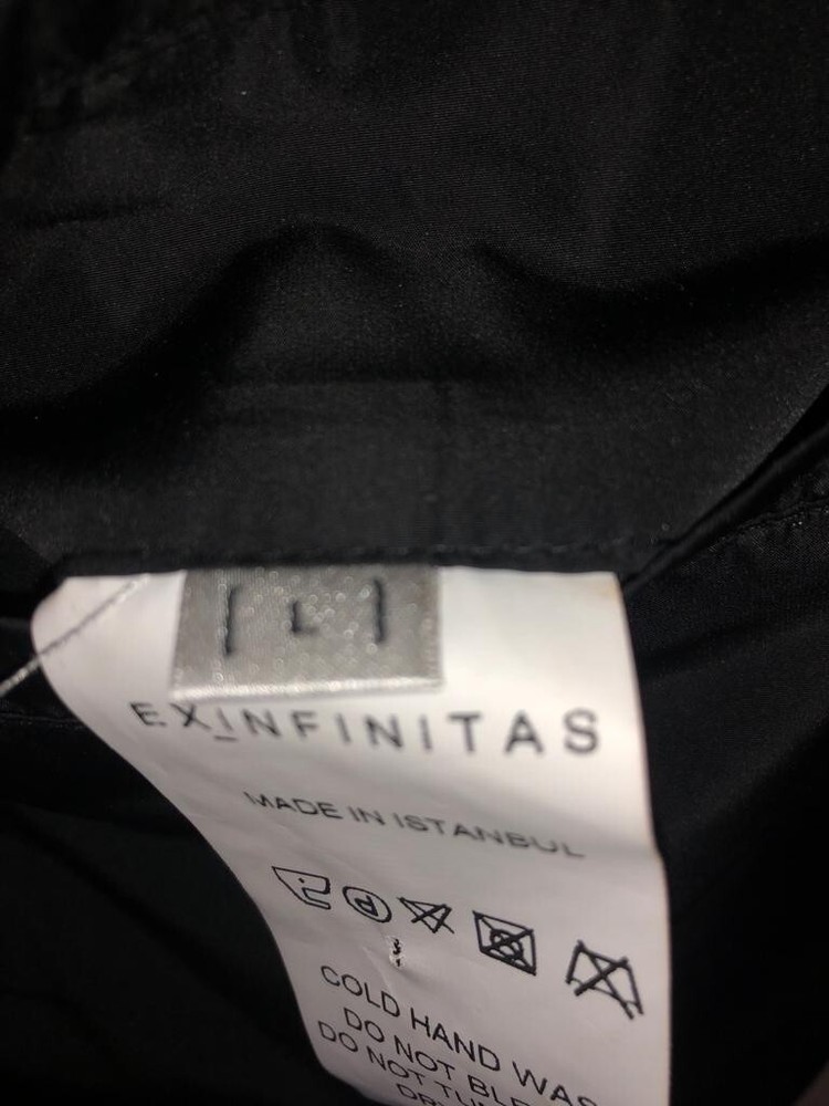 Ex Infinitas Men White Surfer Bomber Jacket Size: L