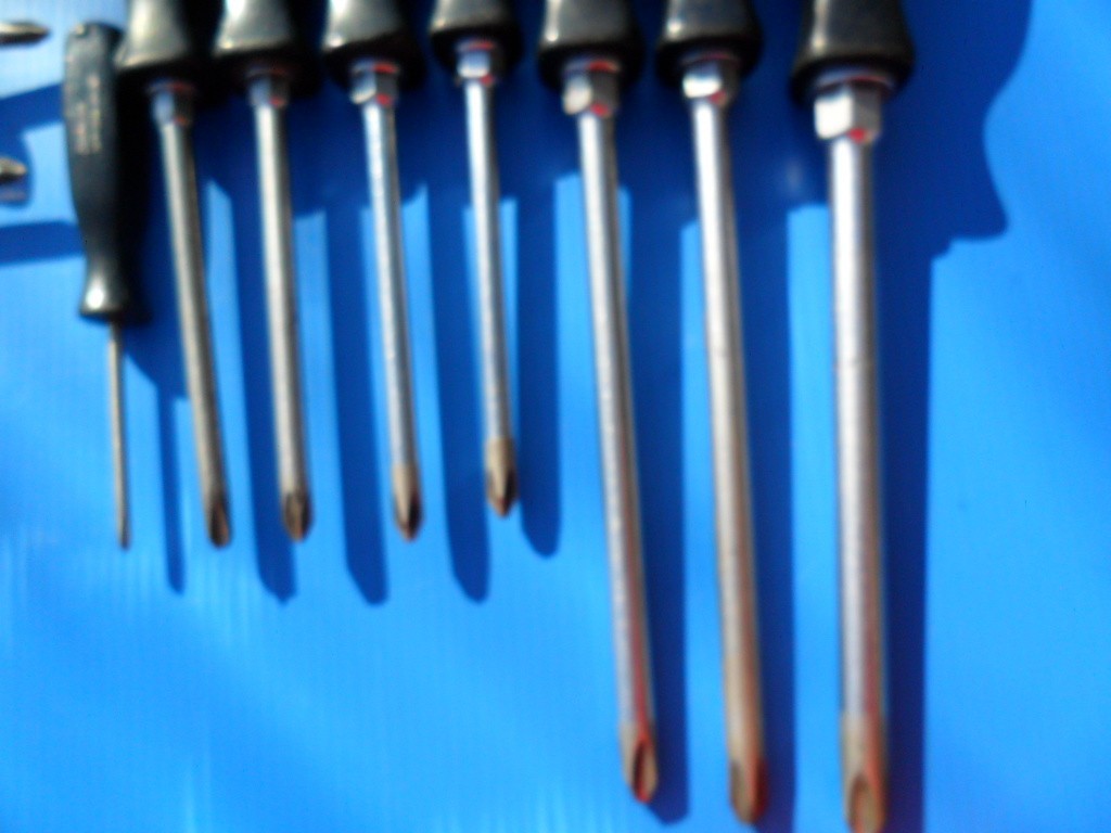 Snap On Tools Huge Screwdriver Lot 19 Pieces Hard Black Handle Plillips & Flat