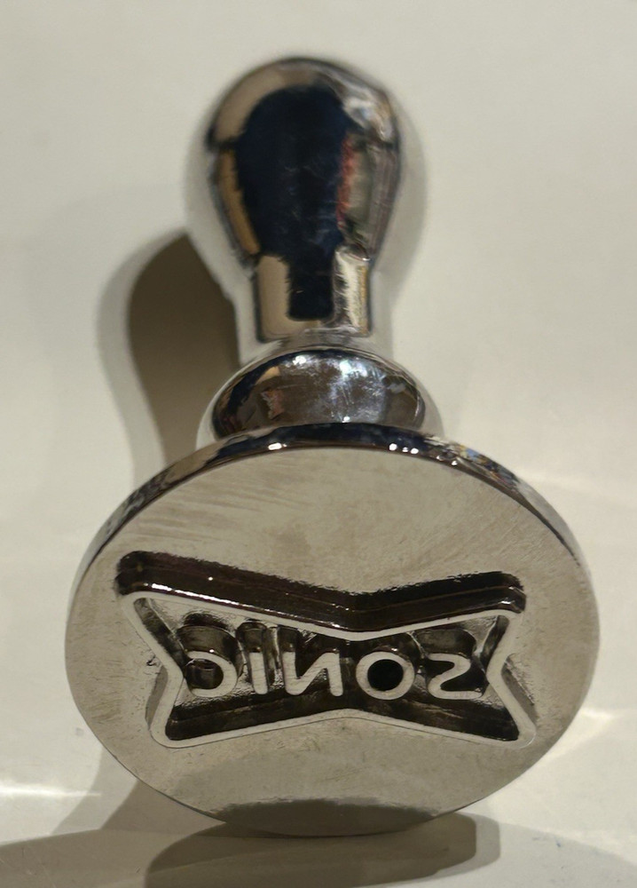 RARE - UNIQUE - Sonic Drive In - "silver" Ink Stamper