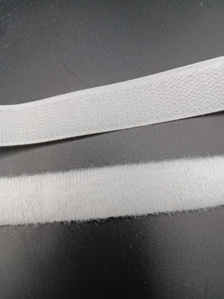 3/4 Inch Wide Hook & Loop Tape, White & Black