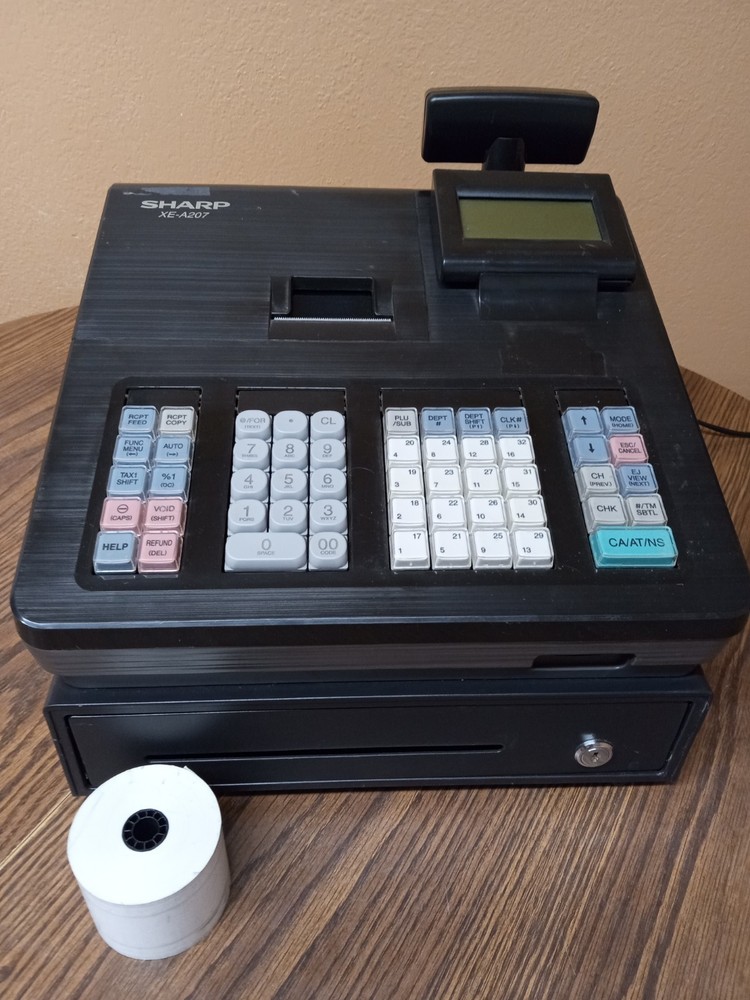 Sharp XE-A207 Electronic Cash Register Thermal Print