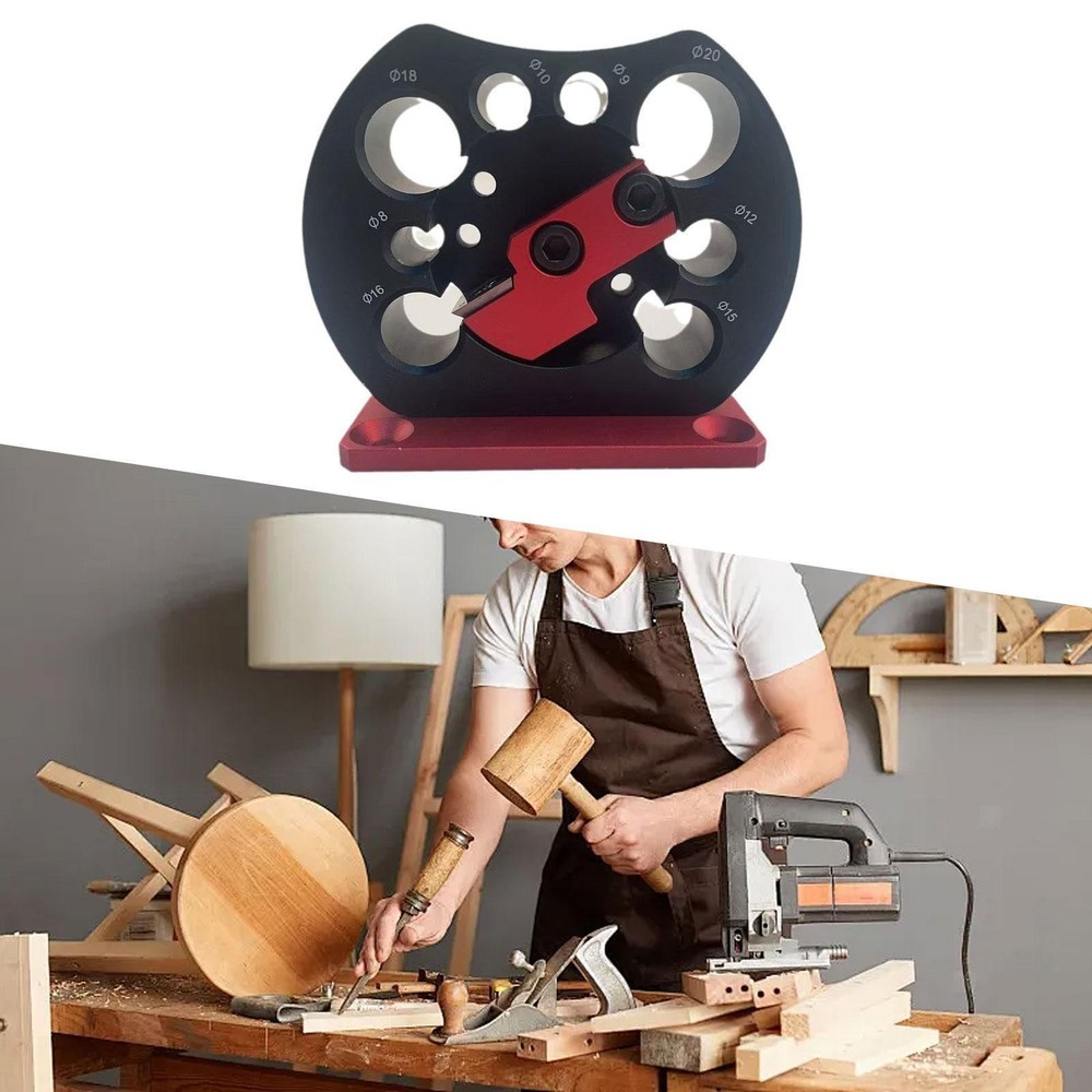 8 Holes Adjustable Dowel Maker Jig Kit Adjustable Dowel Maker Efficient Smoother