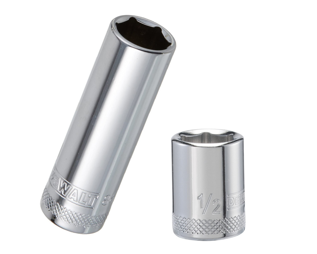 NEW Dewalt 6 Point Sockets 1/4, 3/8 & 1/2" Drives, Shallow or Deep choose size