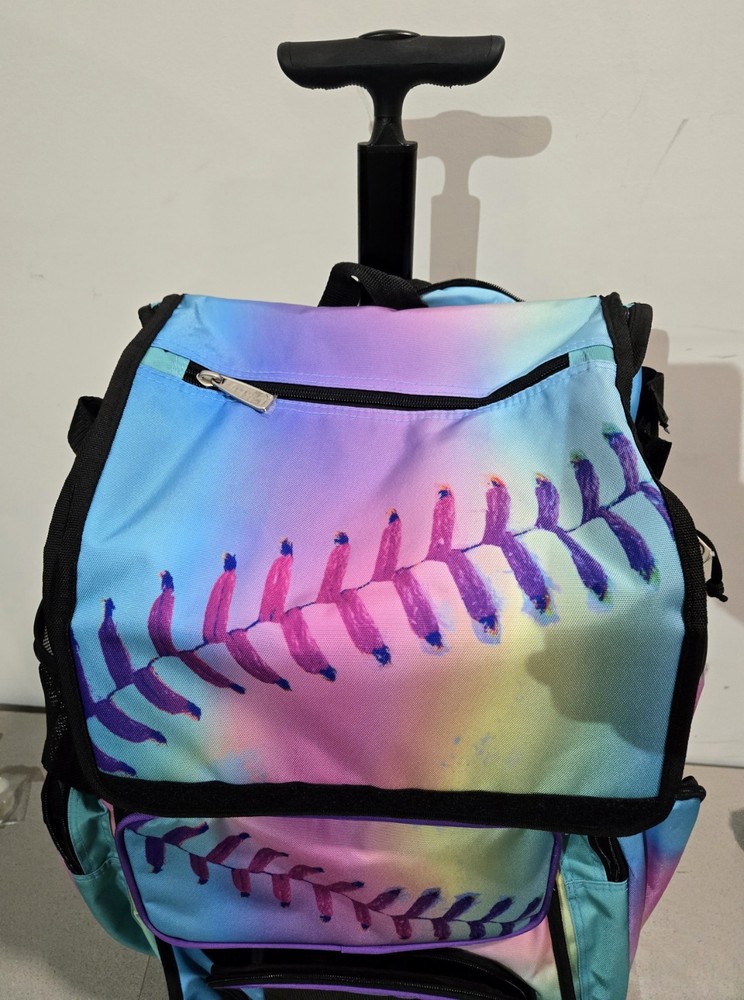 Boombah Multi Colored Rolling Bat Bag