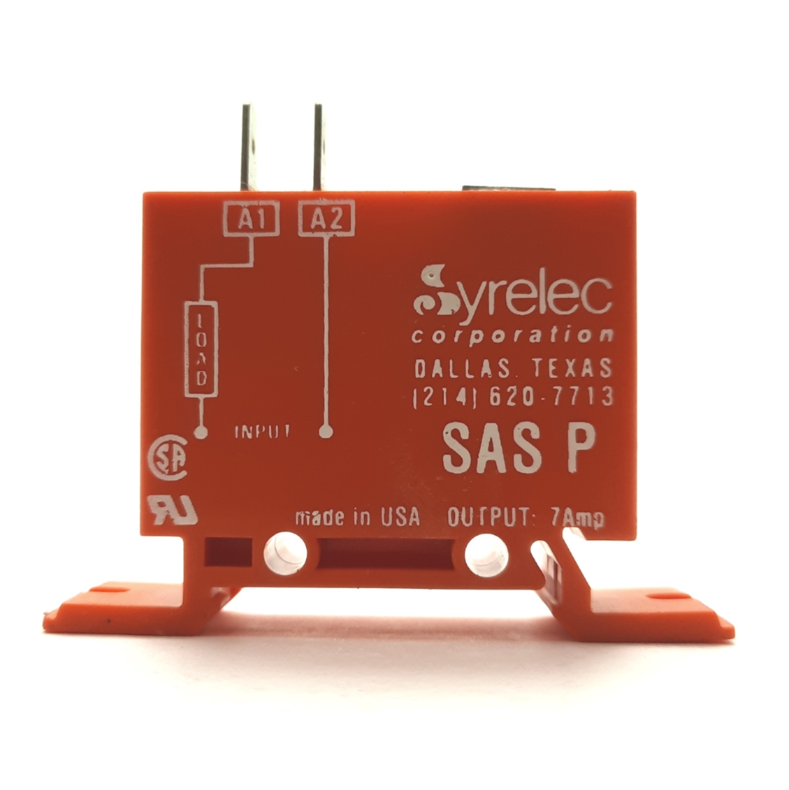 Lot of 2 Syrelec SASP10S110AD Time Delay Relay, .1-10sec On-Delay, 110VAC/DC 7A