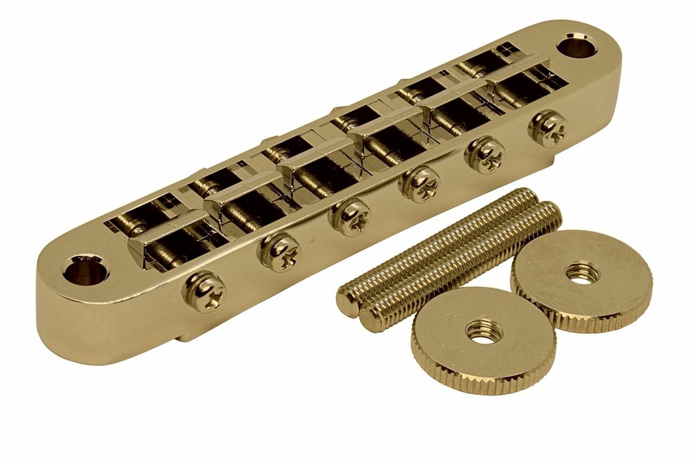 GOTOH GE-103B Guitar Bridge with M4 threaded posts Gold