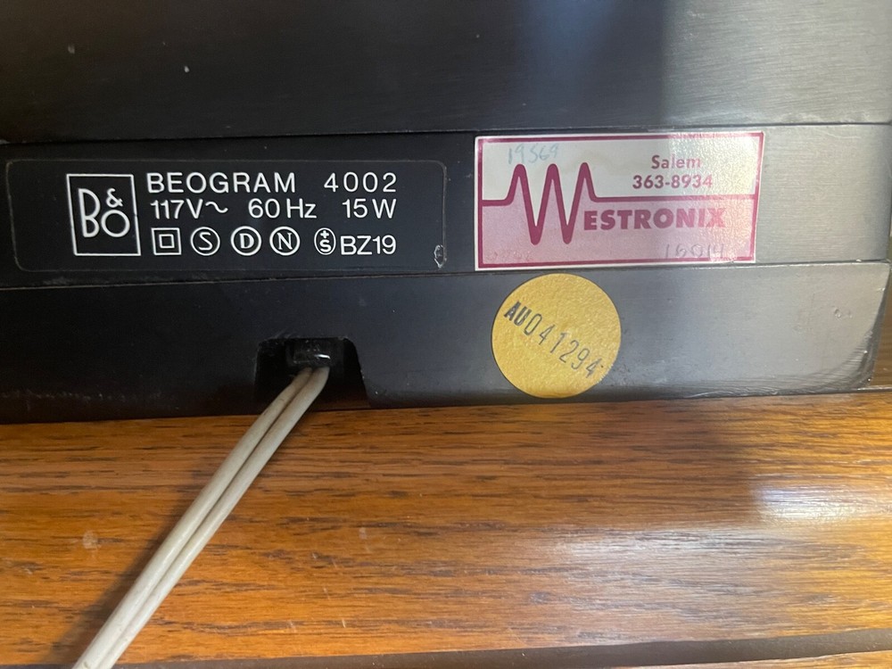 Bang & Olufsen Beogram 4002 turntable