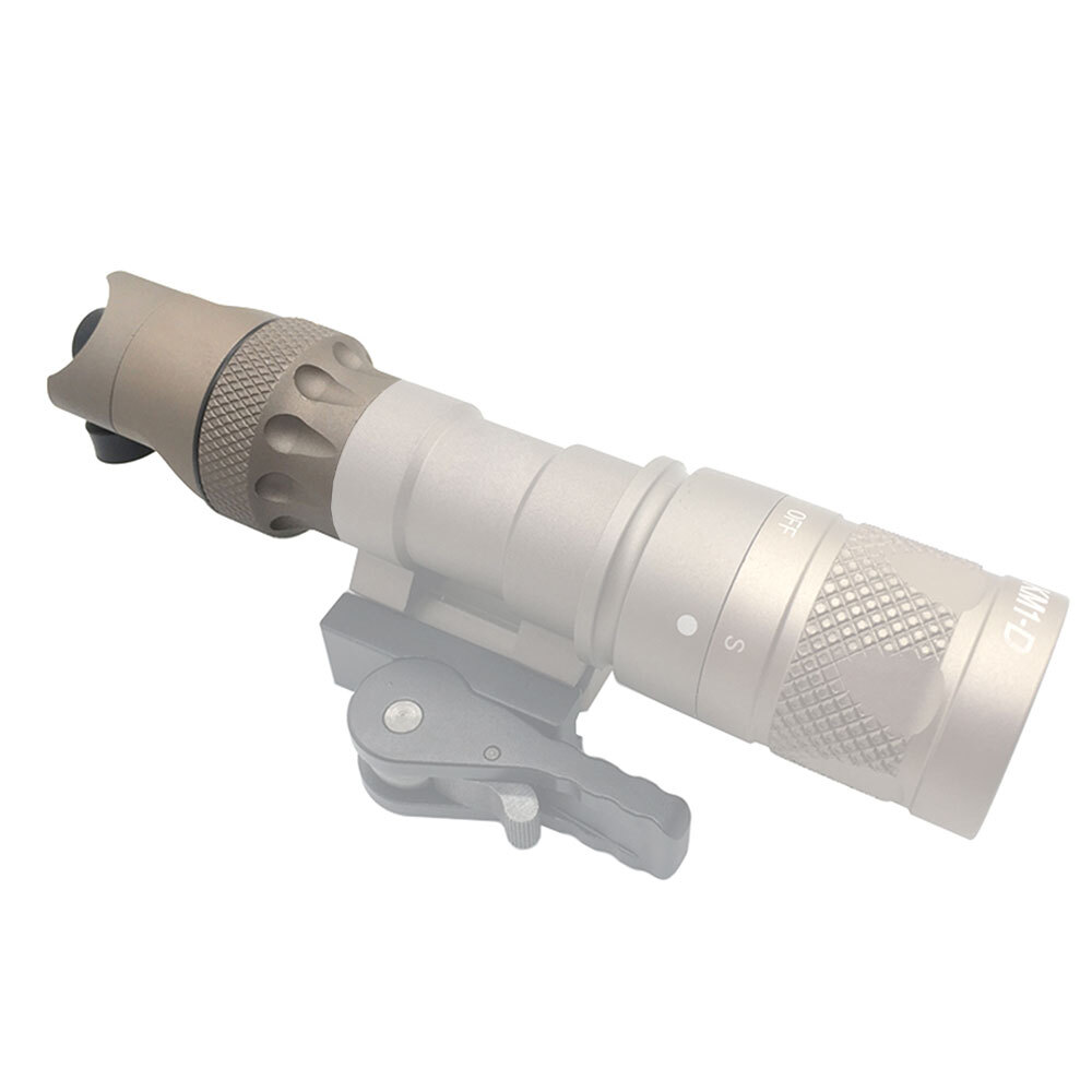 Replacement Dual Function Flashlight Tail Cap Fit M300 M600 for Tactical Outdoor