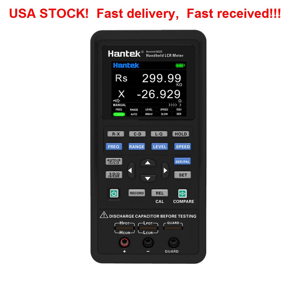 Hantek 1833C Handheld LCR Meter for Inductance Capacitance Resistance Testing
