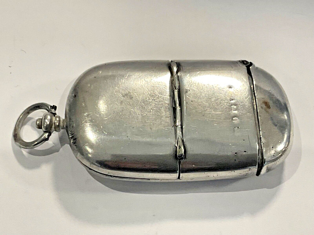 Combination silver vesta and sovereign case