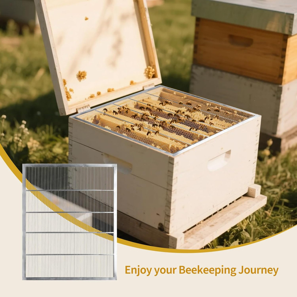 Metal Queen Excluder for 10 Frame Beehive - Beekeeping Tool (3 Pack)