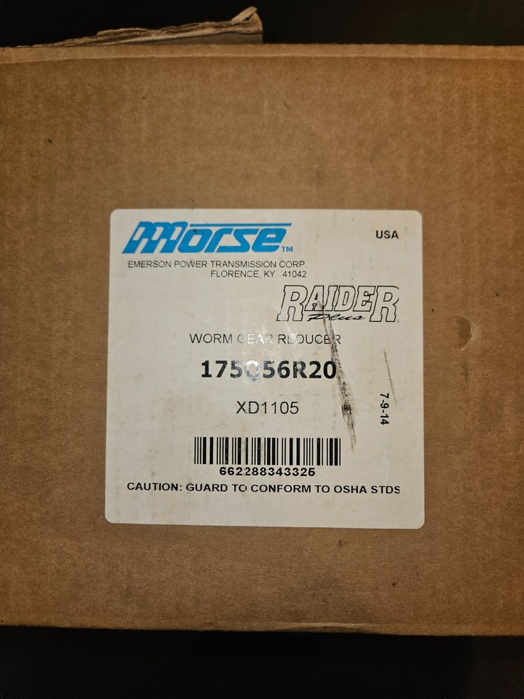 Morse Raider 175Q56R20 Worm Reducer