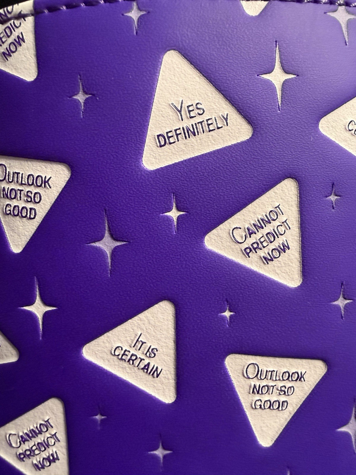 Loungefly Mini Backpack: Magic 8 Ball Fortune Telling Purple Game Lenticular