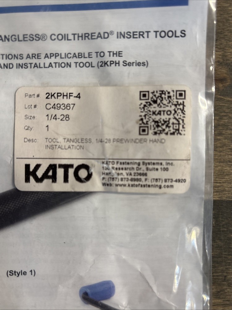 KATO Prewinder Hand Tool 1/4-28