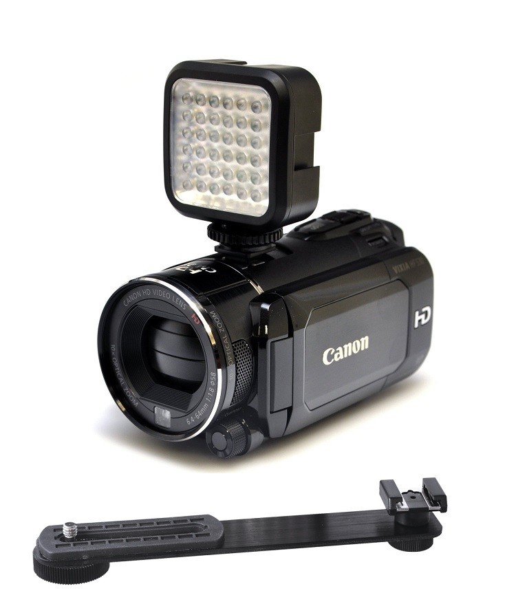 Pro LED Video Light Set With Power Kit For Sony Camcorder
