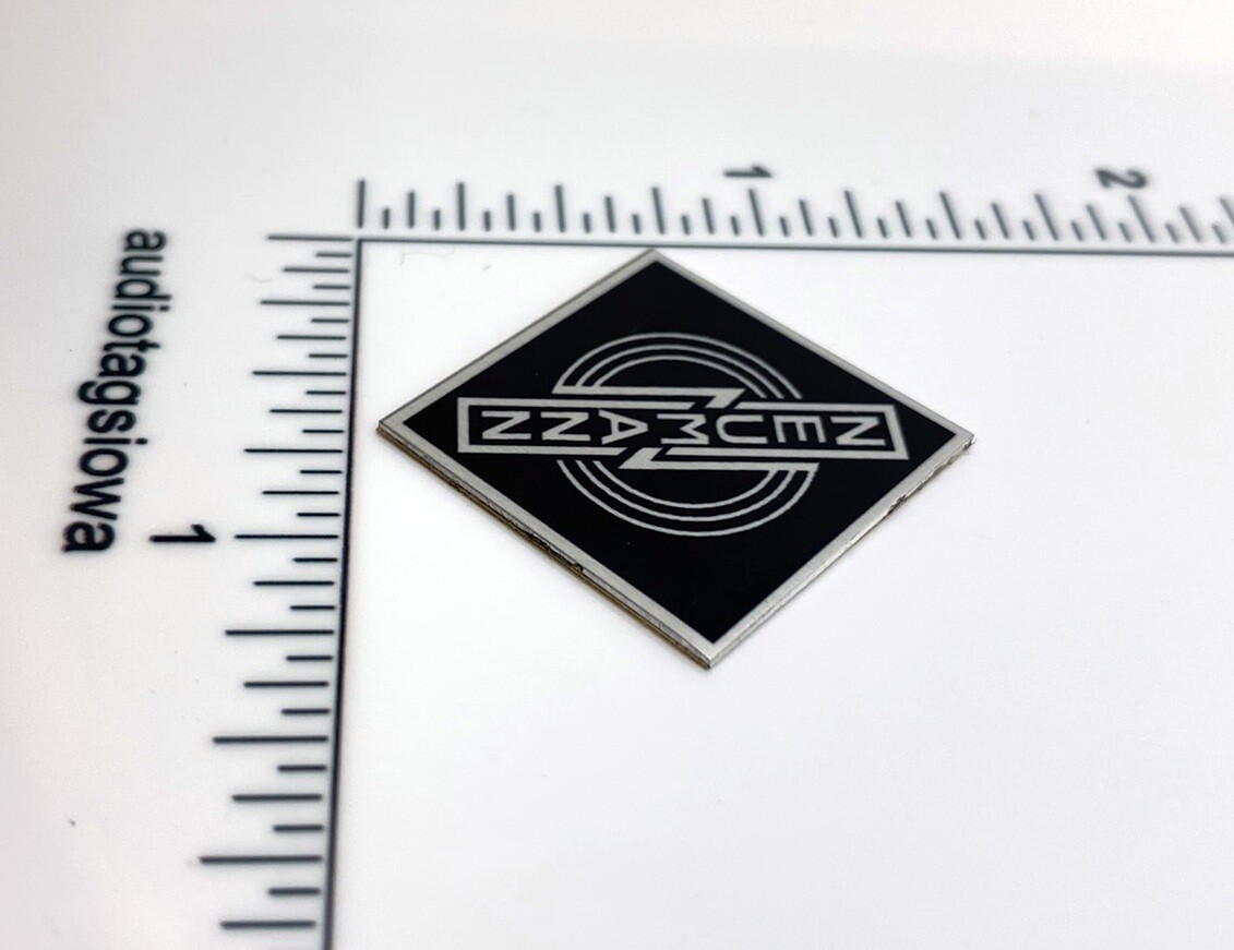 Neumann Badge Logo - Custom Made Thin Aluminum