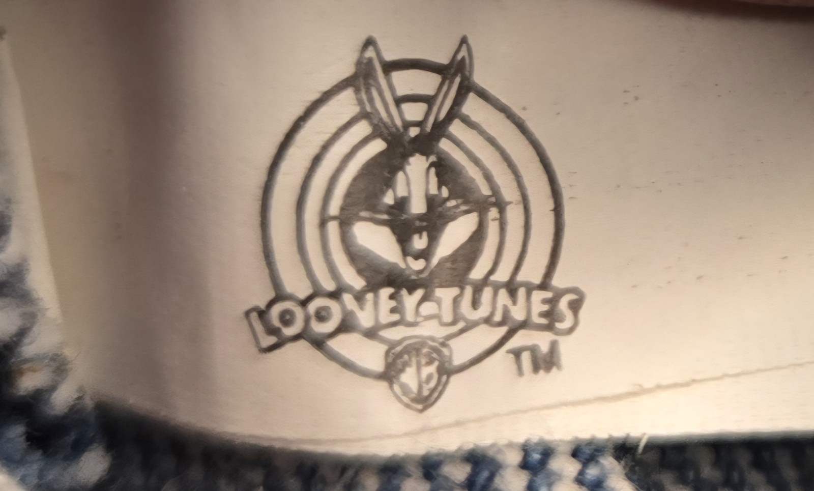 Vtg 1998 Warner Bros Looney Tunes "TWEETY WEAR" Mini Denim Backpack w/Keychain🐤