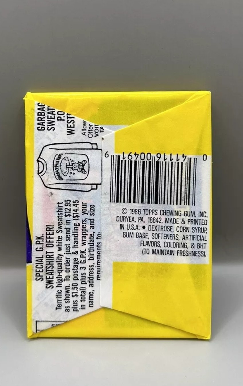 🎉 1986 Topps Garbage Pail Kids Original 4th Series Unopened Wax Packs OS4 GPK🎉