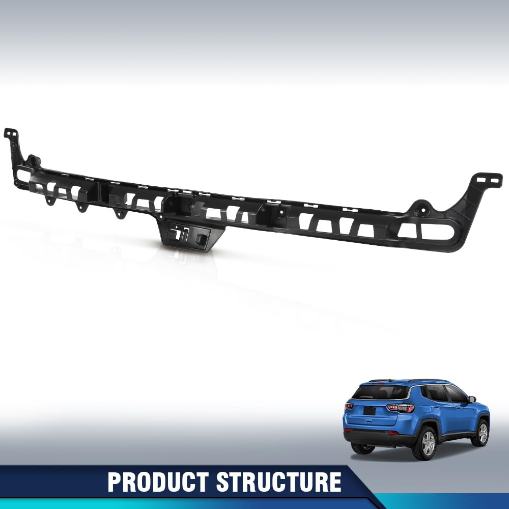 Rear Center Bumper Support Bracket Compass 2017-2019 Black 68244459AB