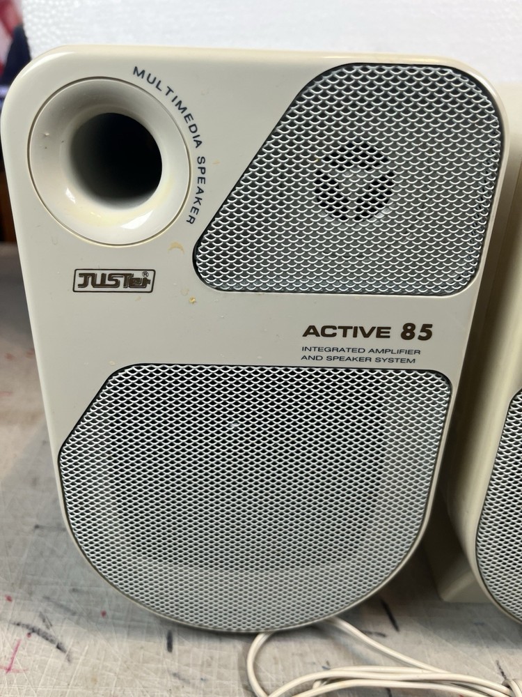 Vintage Juster Active 85 Multimedia Speaker System Integrated Amplifier Tested