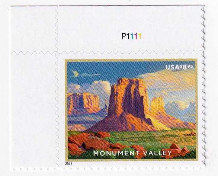 STAMP US SCOTT 5666 "Monument Valley, UT" $8.95 MNH 2022 WITH PB # UL