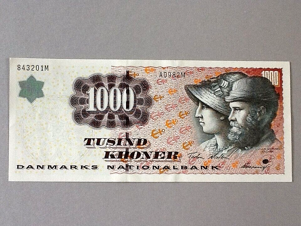 Denmark P-59a 1,000 Kroner 1998